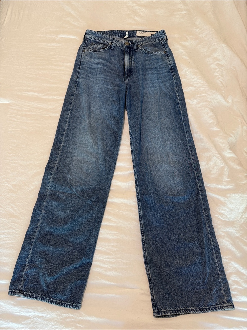 rag & bone denim. Logan mid rise. color - River size 24